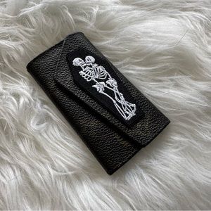 Authentic Vintage Louis Vuitton Keyholder - CUSTOM DESIGNED with skeleton patch